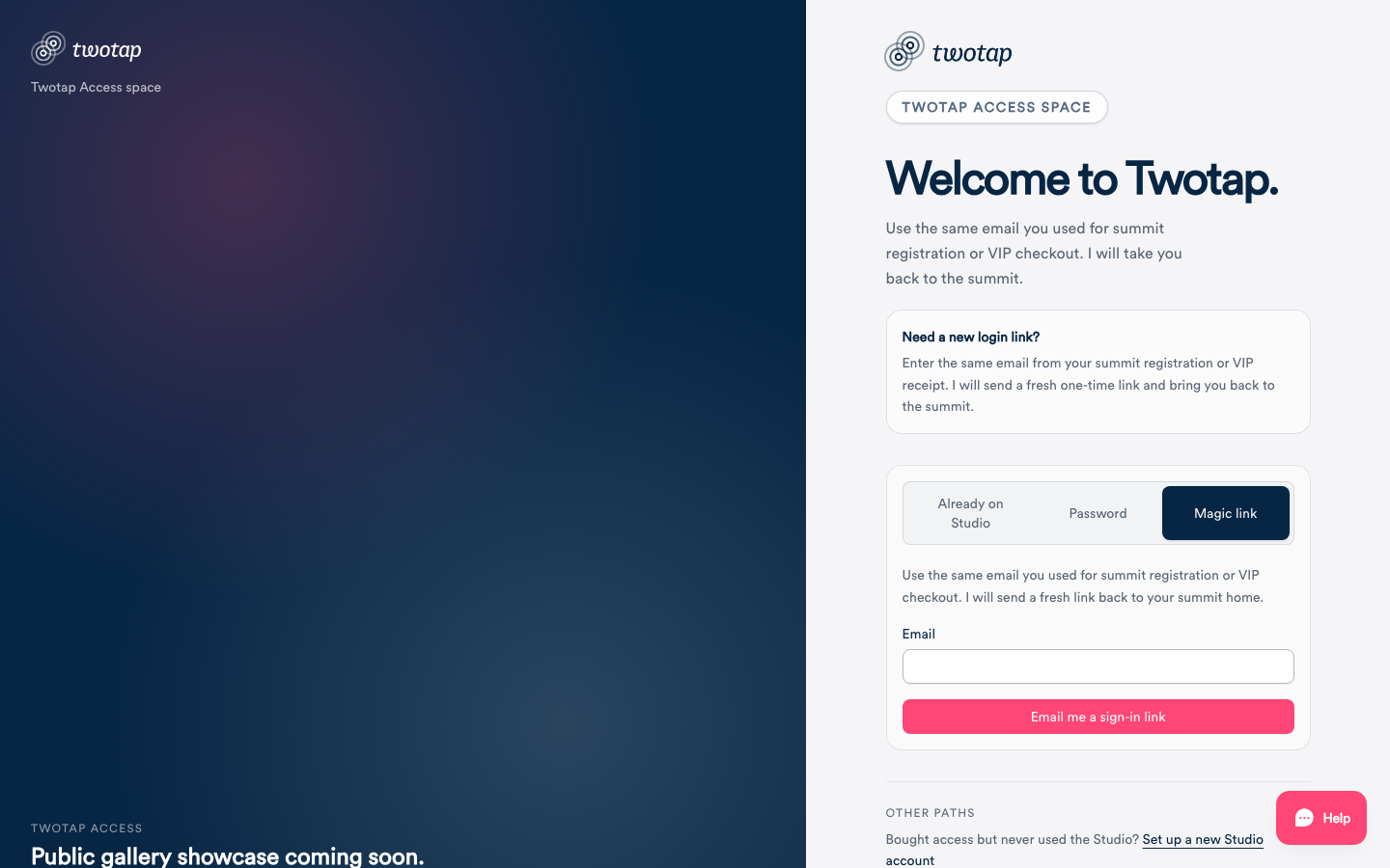 Twotap Studio: Execution: migration without stranding buyers